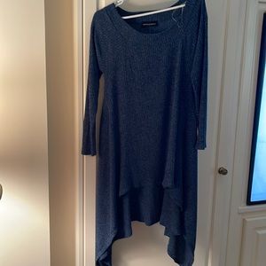 Miracle Berry blue multi dress medium, NWT